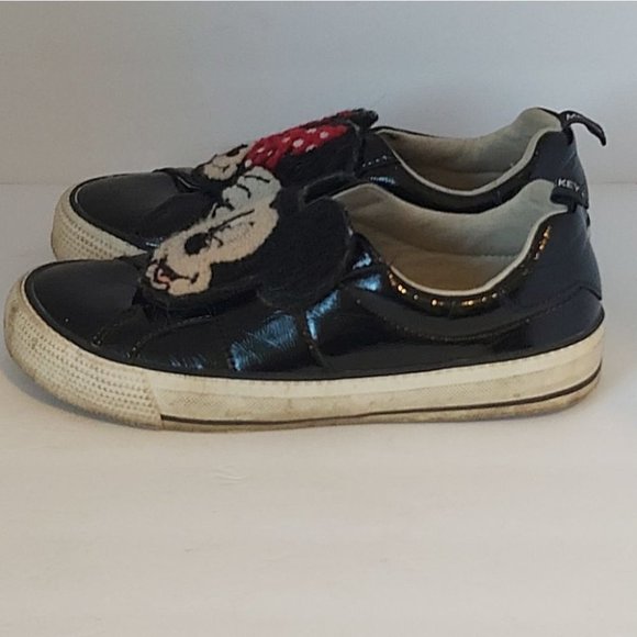 ZARA KIDS | DISNEY Mickey and Minnie Mouse Patent Sneakers Black EUR 38 US 7.5 - Picture 3 of 11